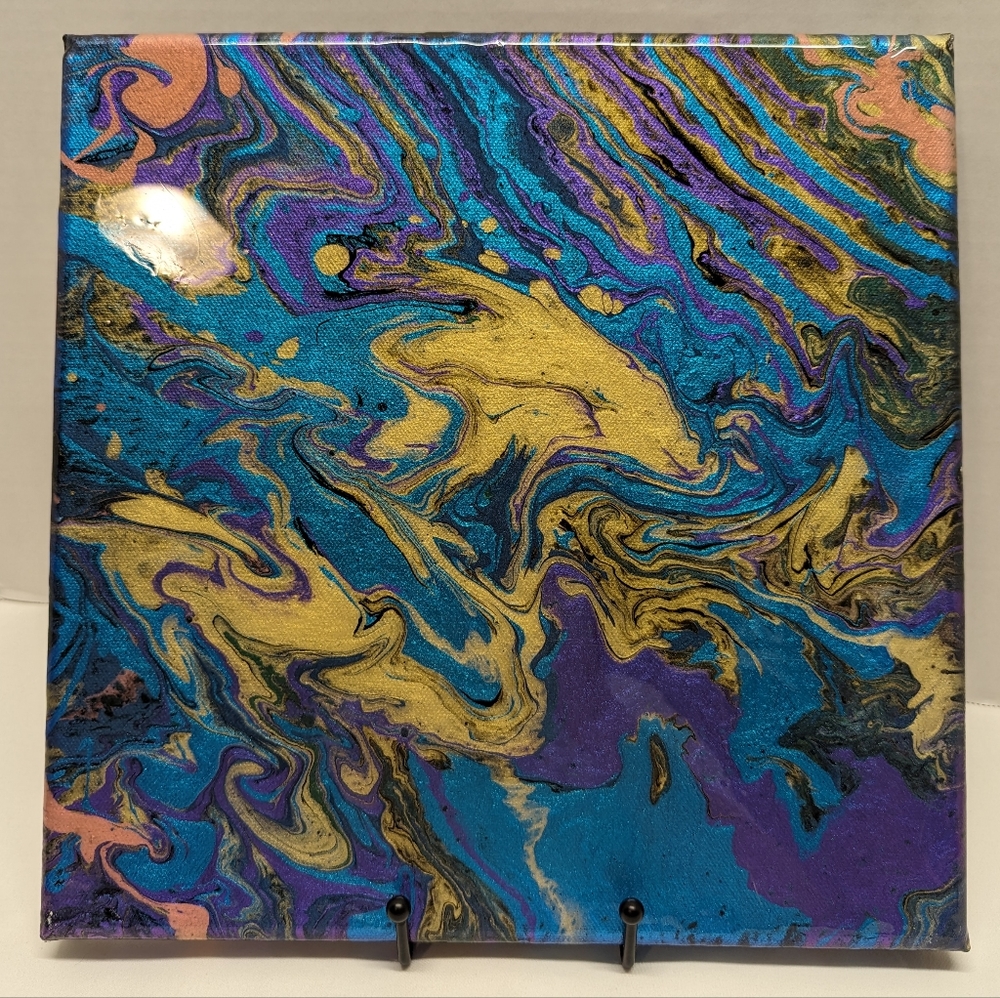 HandPainted Acrylic on Canvas "Midnight Mardi Gras"